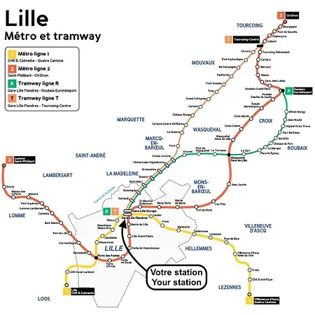 Fully-equipped Next To Flandres شقة *